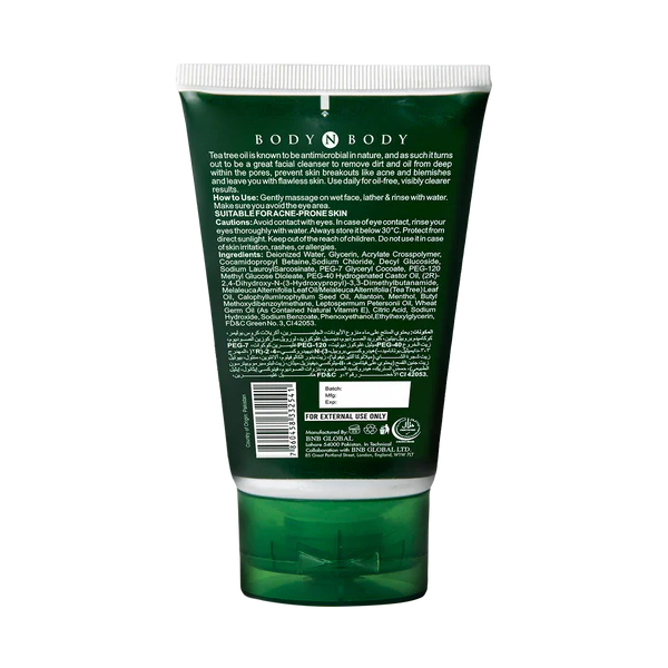 BNB Acne Tea Tree Face Wash
